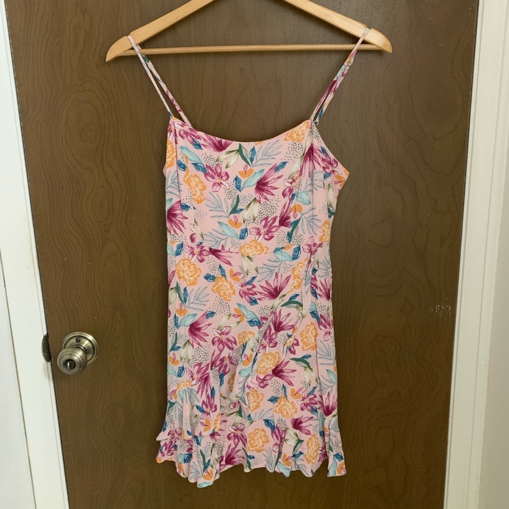 Lulu’s Tropical Print Mini Dress - Picture 4 of 6